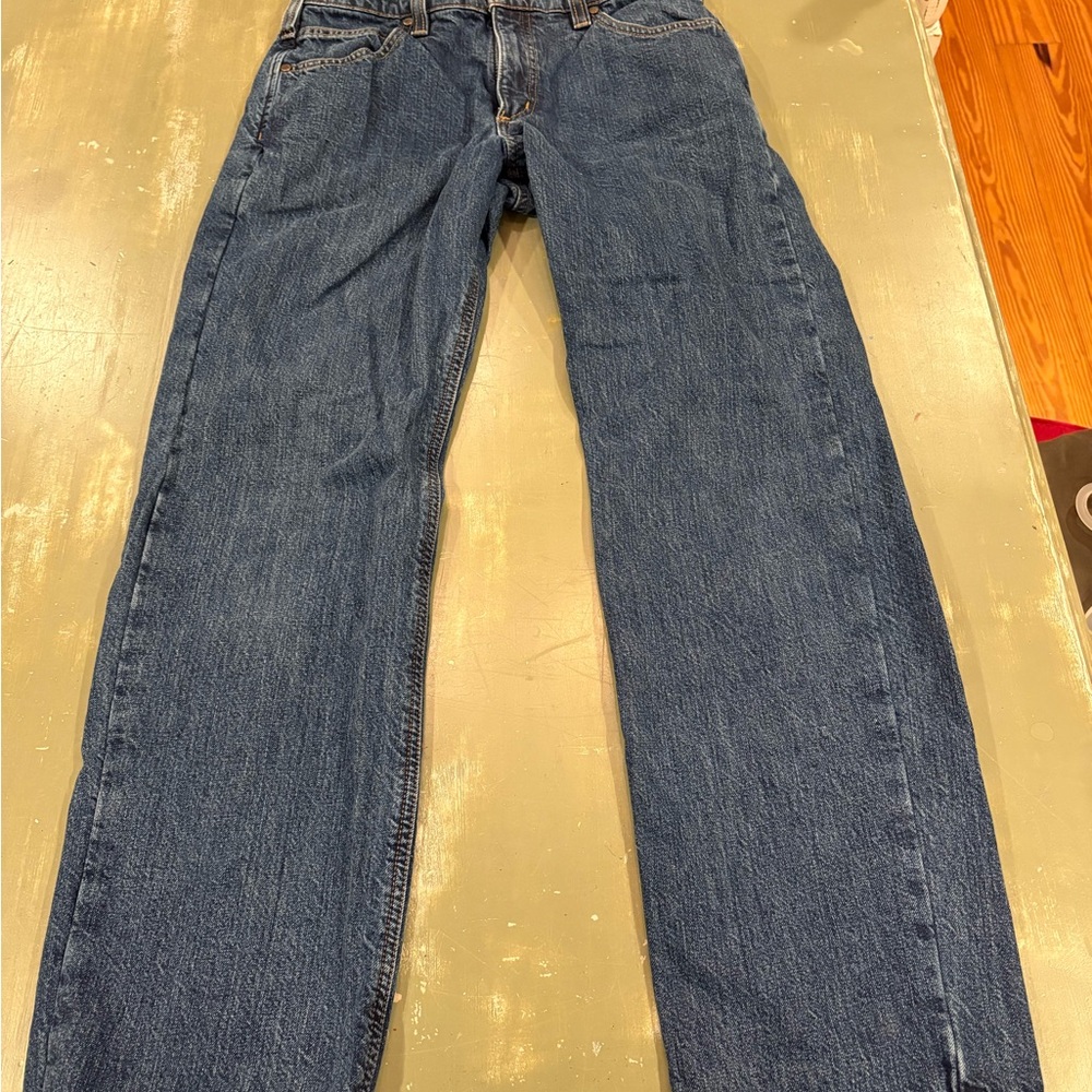 Carhartt Men's Relaxed Fit Straight Blue Jeans